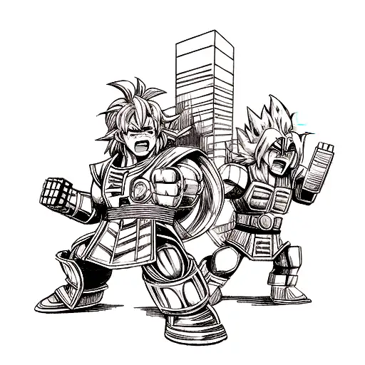 goku, thor, optimus prime tattoo design idea