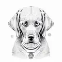 perro weimaraner  tattoo design idea