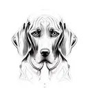 perro weimaraner  tattoo design idea