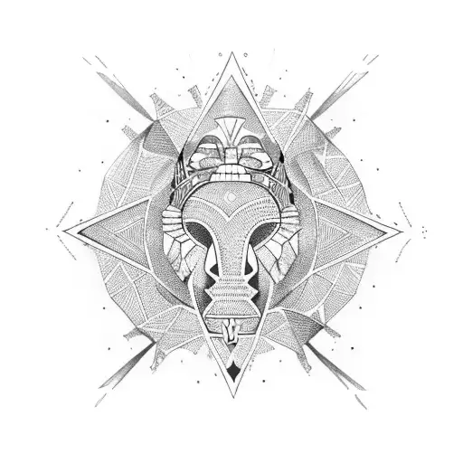 African continent outine with southern cross star constilation.  tattoo design idea