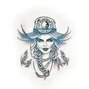 gypsy tattoo design idea