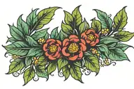 laurel wreath tattoo design idea