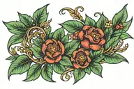 laurel wreath tattoo design idea