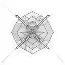 crossbow tattoo design idea