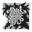 dark sinister lettering tattoo tattoo design idea