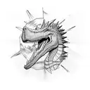 Spinosaurus tattoo design idea