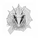 Spinosaurus tattoo design idea