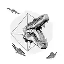 Dinosaur, Spinosaurus tattoo design idea