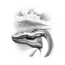 Spinosaurus tattoo design idea