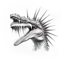 Spinosaurus tattoo design idea