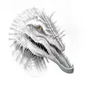 Spinosaurus tattoo design idea