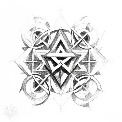 Valknut Symbol tattoo design idea