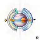 solar system  tattoo design idea