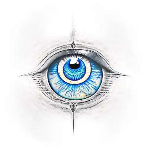 Evil Eye tattoo design idea