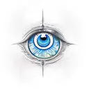 Evil Eye tattoo design idea