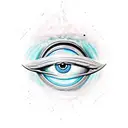 Evil Eye tattoo design idea