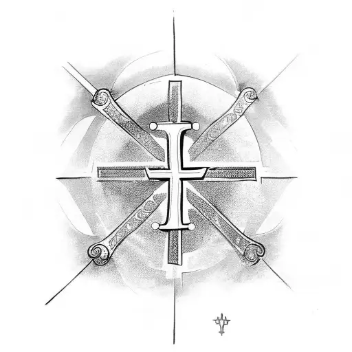 Celtic trinity knot triquetra tattoo Royalty Free Vector