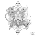 Holy Trinity tattoo design idea