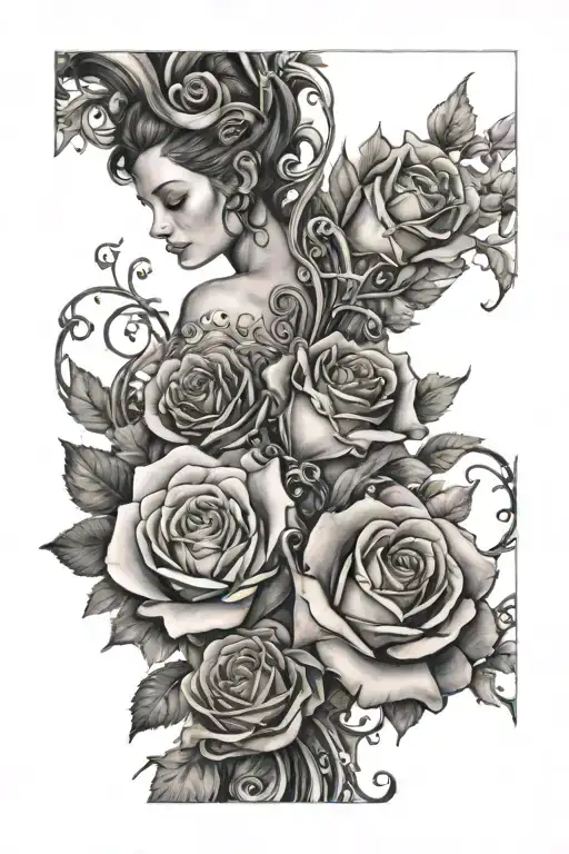 forbidden love tattoo design idea