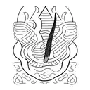 rowing oar tattoo design idea