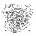 rowing oar tattoo design idea