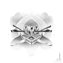 rowing oar tattoo design idea