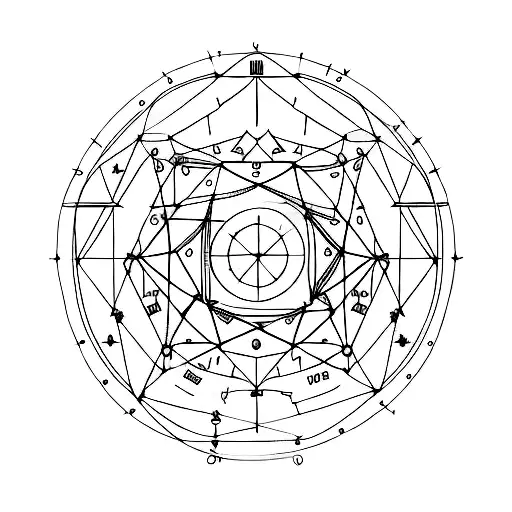 constellation of libra, tattoo design idea