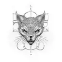 alphabet V tattoo design idea