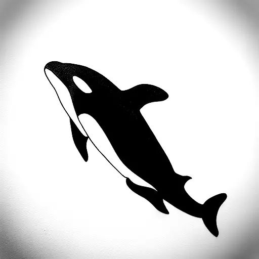killer whale tattoo design idea