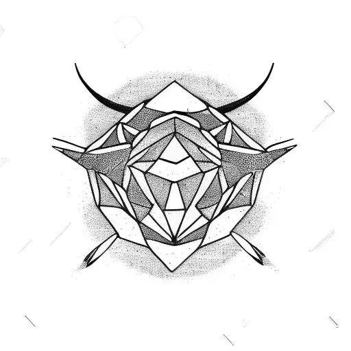 taurus zodiac constellation  tattoo design idea