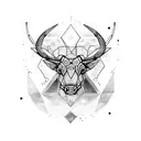 taurus zodiac constellation  tattoo design idea