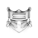 anonymous face mask tattoo design idea