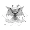 icarus falling tattoo design idea