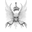 icarus falling tattoo design idea