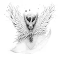 icarus falling tattoo design idea