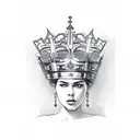Queen's Crown tattoo design idea