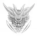 devil eyes tattoo design idea