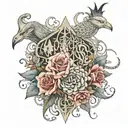 lorna shore band tattoo design idea