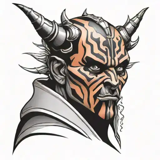 darth maul tattoo design idea