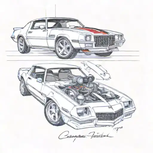 81 Camaro Berlinetta tattoo design idea