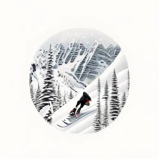 801 surrounded by Utah things. snowboarder, mountains, lake, etc tattoo design idea