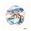 801 surrounded by Utah things. snowboarder, mountains, lake, etc tattoo design idea