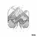 801 surrounded by Utah things. snowboarder, mountains, lake, etc tattoo design idea