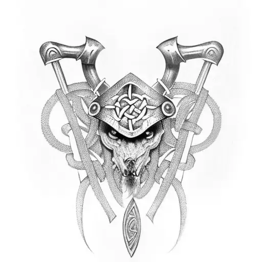 celtic armour  tattoo design idea