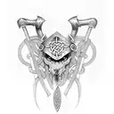 celtic armour  tattoo design idea