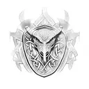 celtic armour  tattoo design idea