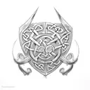 celtic armour  tattoo design idea