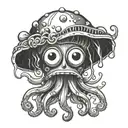 spongebob jellyfish tattoo design idea