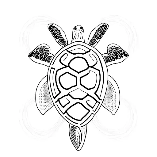 turtle enso tattoo design idea