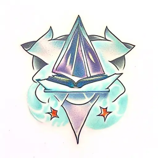 magical books.  tattoo design idea